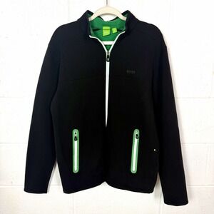 Hugo Boss Green Label Full Zip Track Jacket Casual Blue Logo Athleisure XL